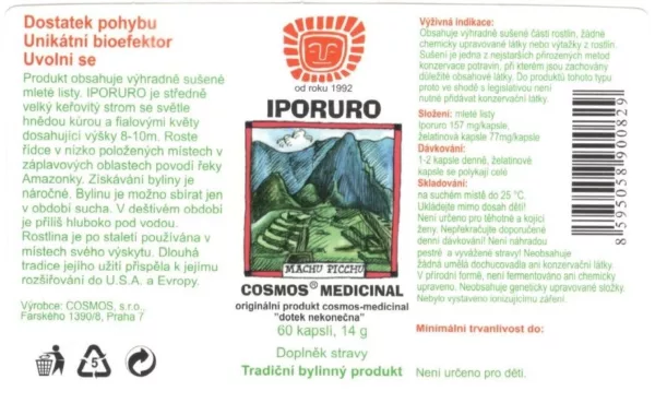 Etiketa produktu Iporuro - Cosmos®Medicinal