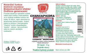Etiketa produktu Chancapiedra - Cosmos®Medicinal