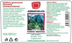 Etiketa produktu Asmachilca - Cosmos®Medicinal