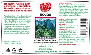 Etiketa produktu Boldo - Cosmos®Medicinal